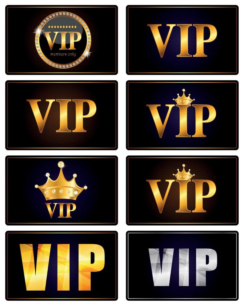 VIP-leden kaart set vectorillustratie vector