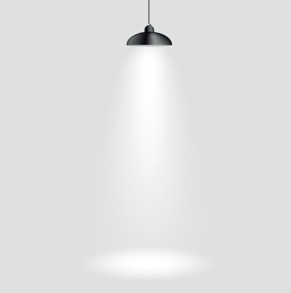 achtergrond met verlichting lamp. lege ruimte voor uw tekst of object vector