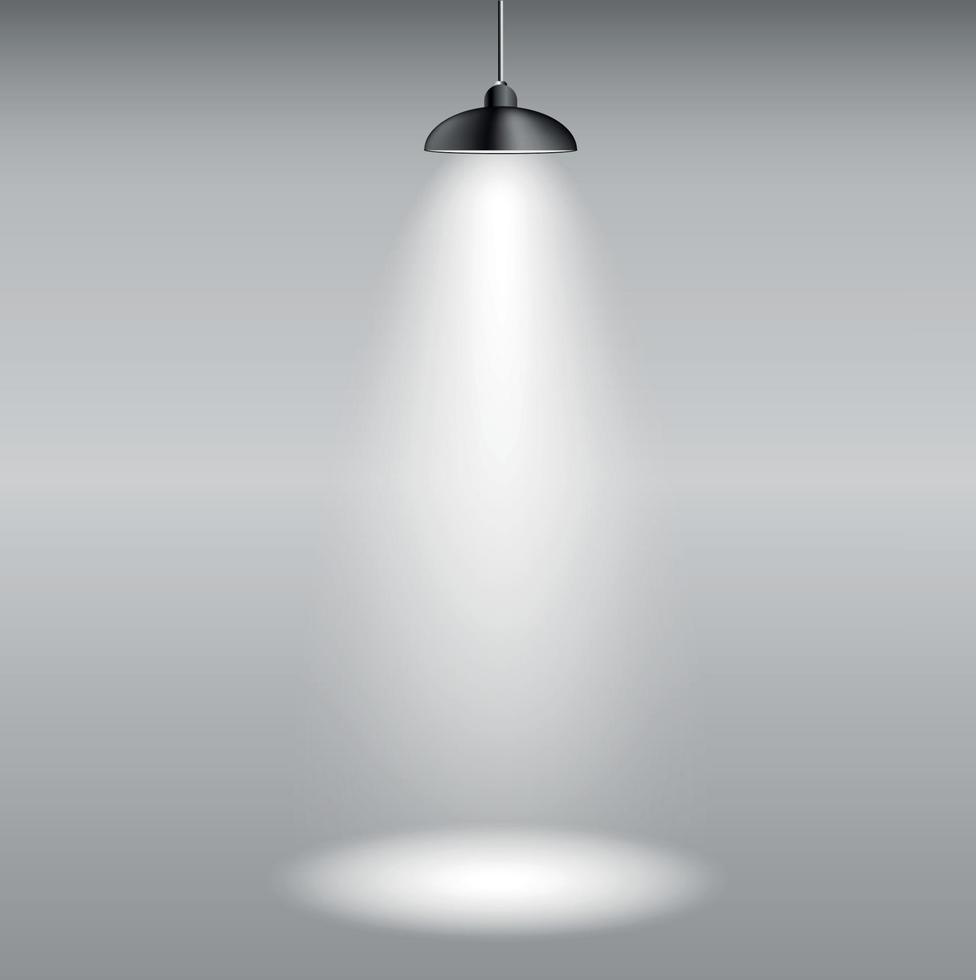 achtergrond met verlichting lamp. lege ruimte voor uw tekst of object vector