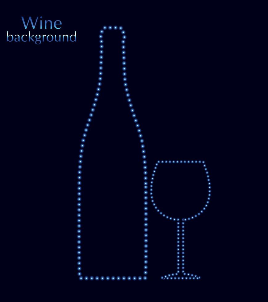 vectorillustratie van silhouet alcohol fles vector