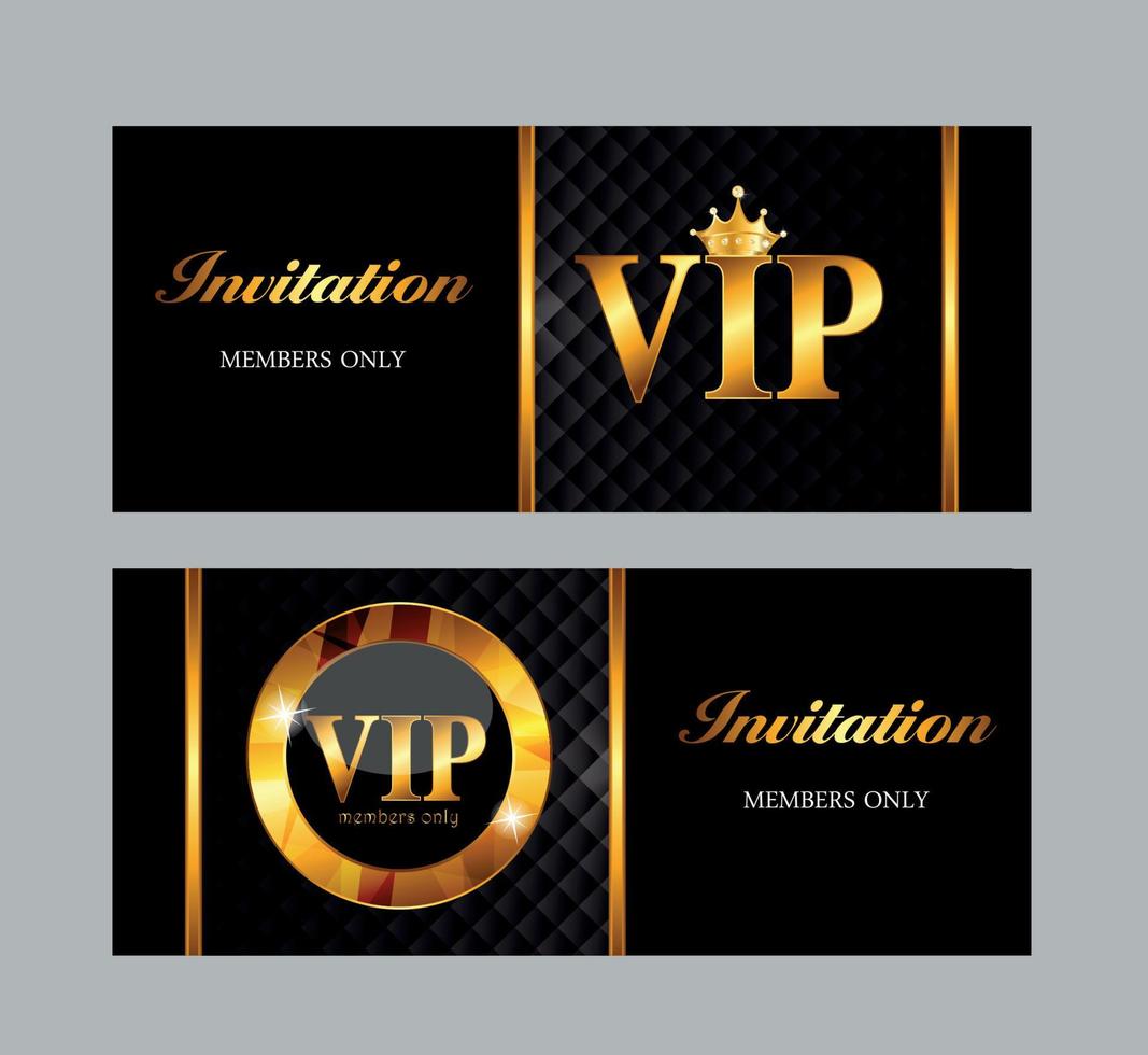 VIP-ledenkaart vectorillustratie vector