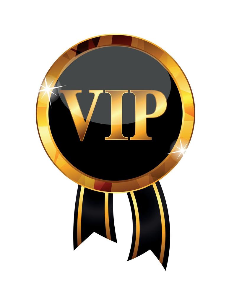 VIP-leden label vectorillustratie vector