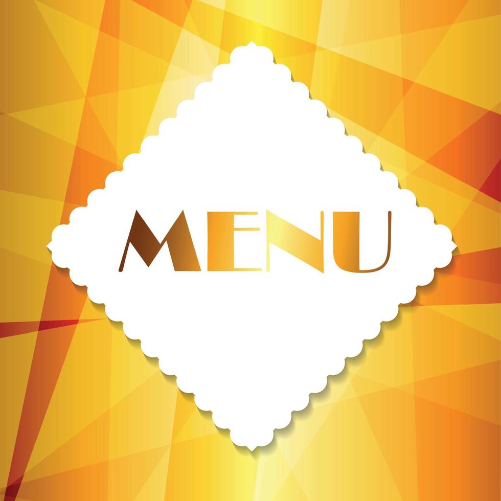 restaurant menu sjabloon vectorillustratie vector