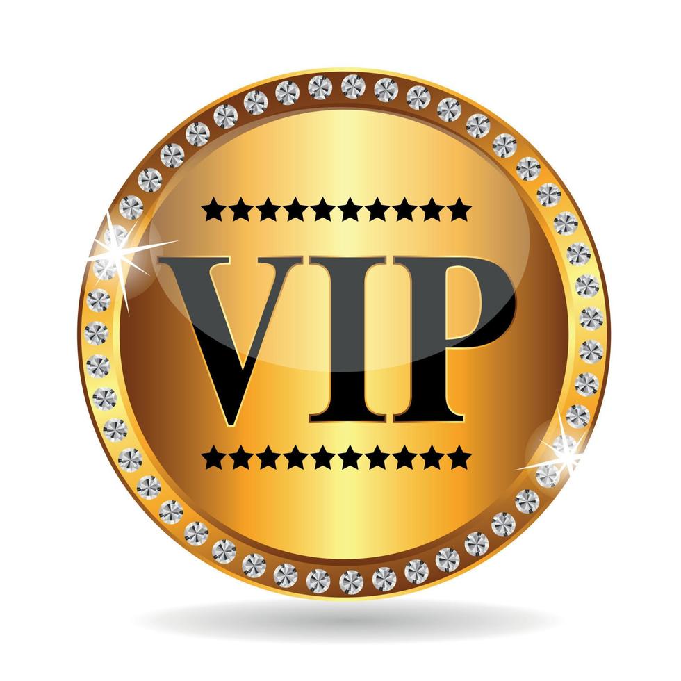 VIP-leden label vectorillustratie vector