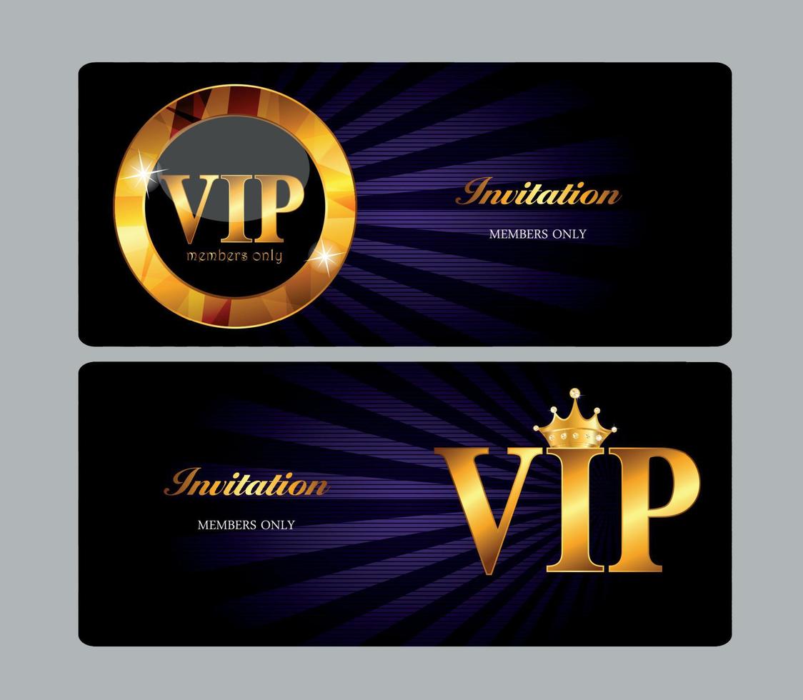 VIP-ledenkaart vectorillustratie vector