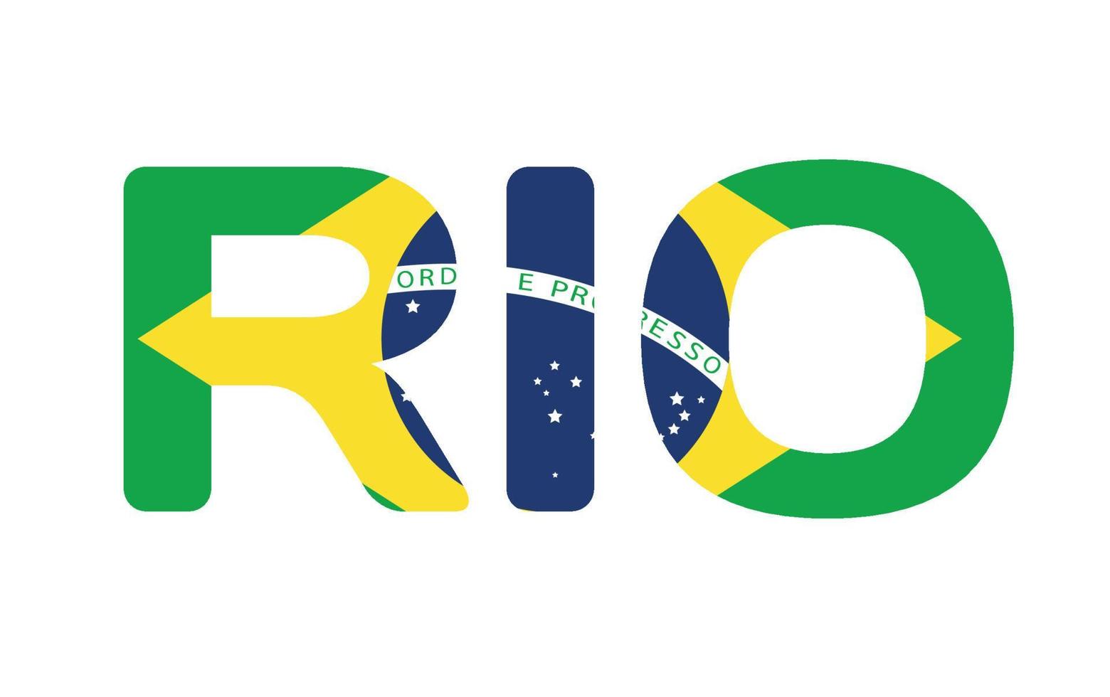 rio 2016 brazilië spelen abstracte kleurrijke achtergrond vector