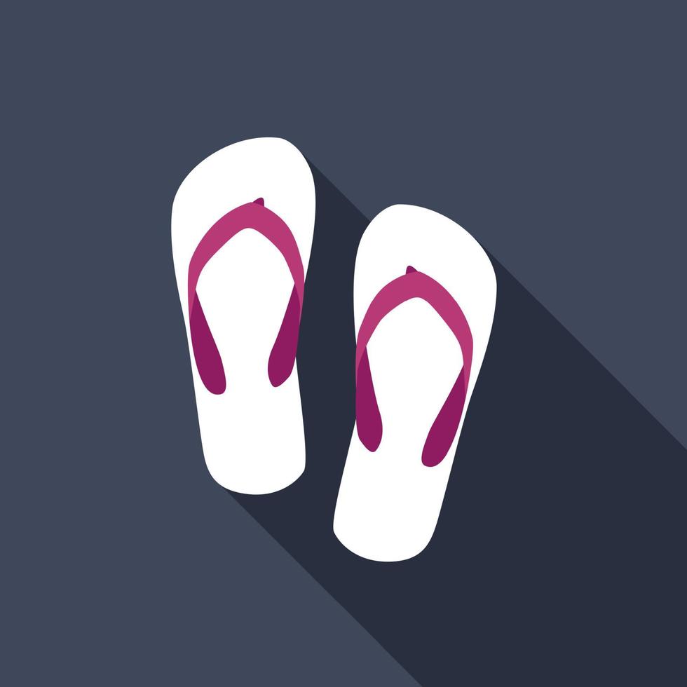 strand flip flop pictogram vectorillustratie vector