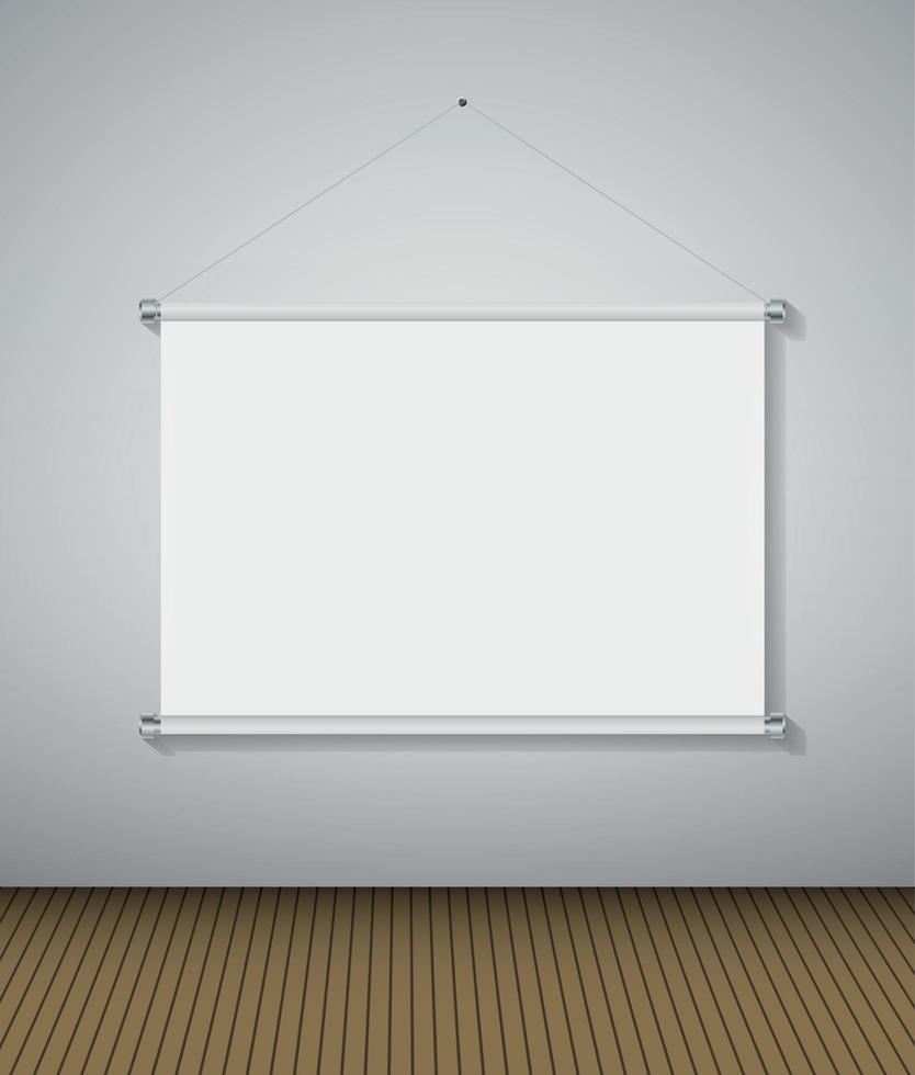 abstracte galerijachtergrond met verlichtingslamp en frame. lege ruimte voor uw tekst of object vector