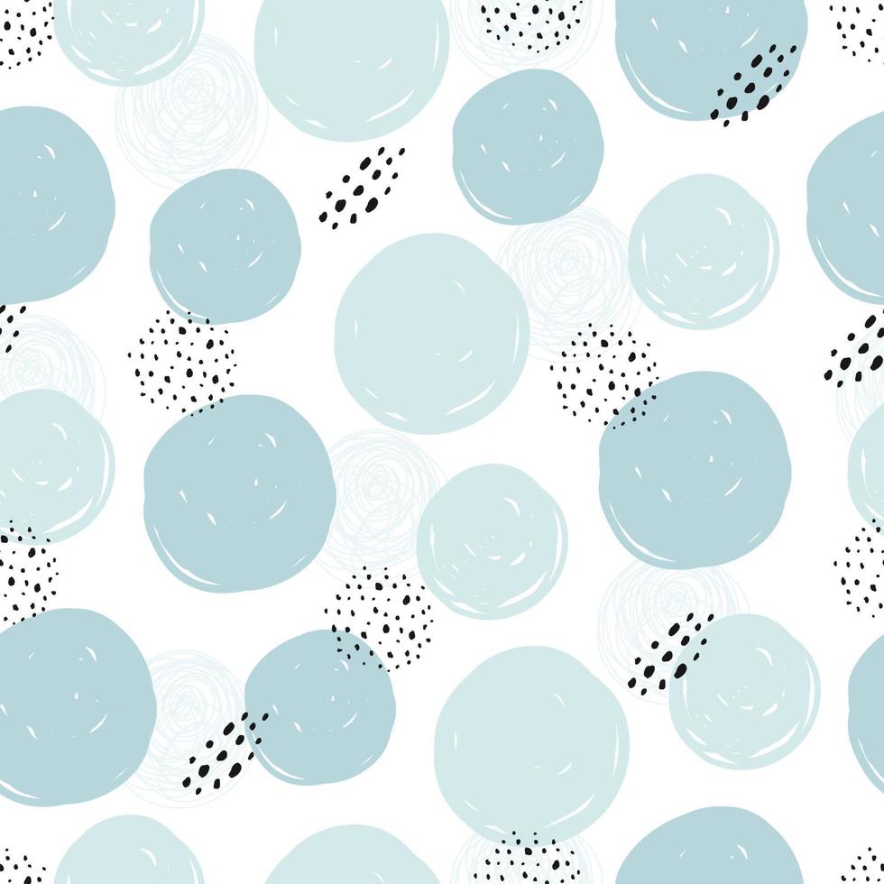 naadloze patroon vector abstracte achtergrond stijlvolle polka dot hand getekende textuur gebruikt voor behang, textiel