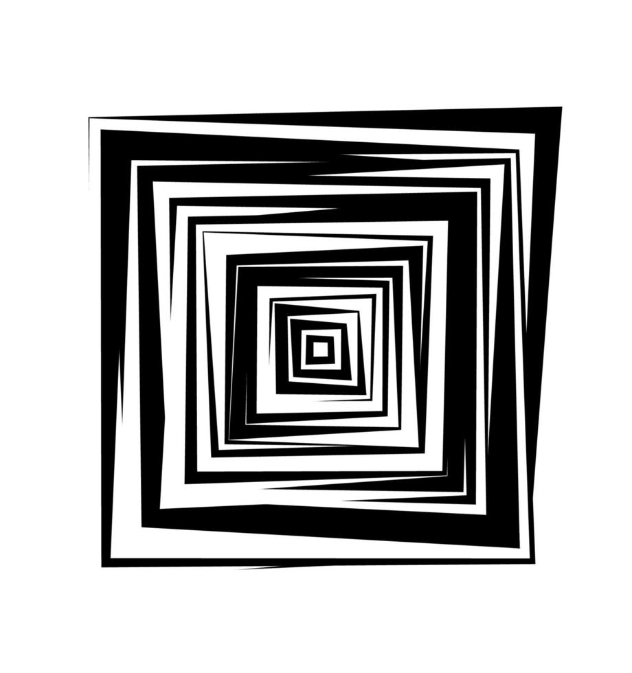 hypnotische fascinerende abstracte afbeelding. vectorillustratie. vector