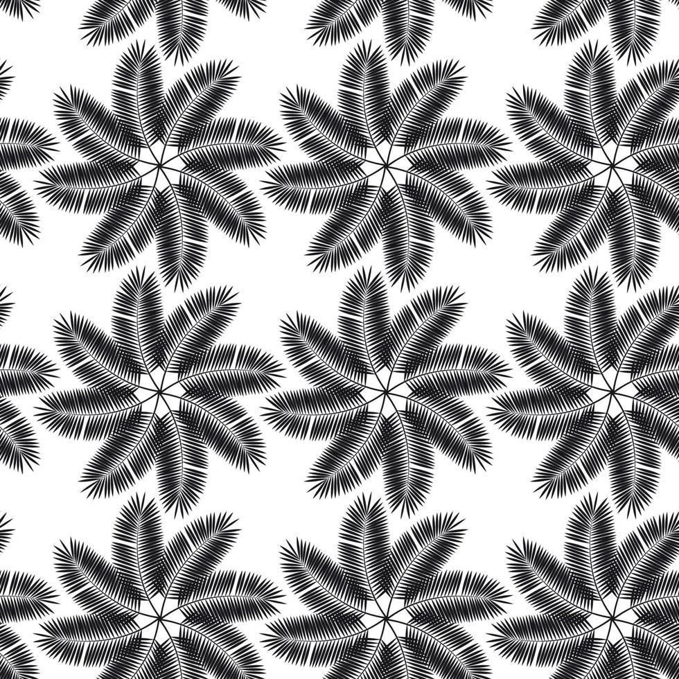 palm blad naadloze patroon achtergrond. vectorillustratie. vector