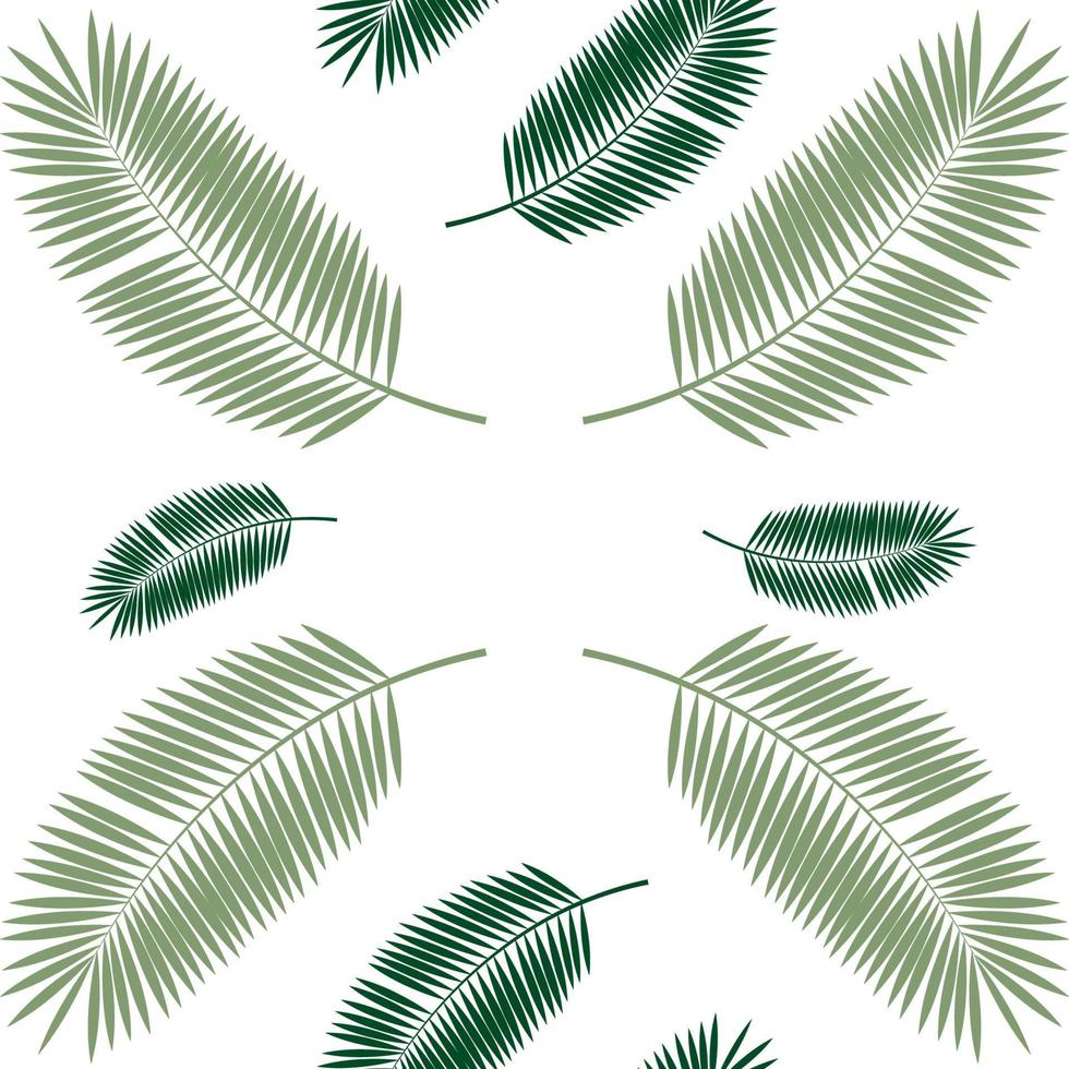 palm blad naadloze patroon achtergrond. vectorillustratie. vector