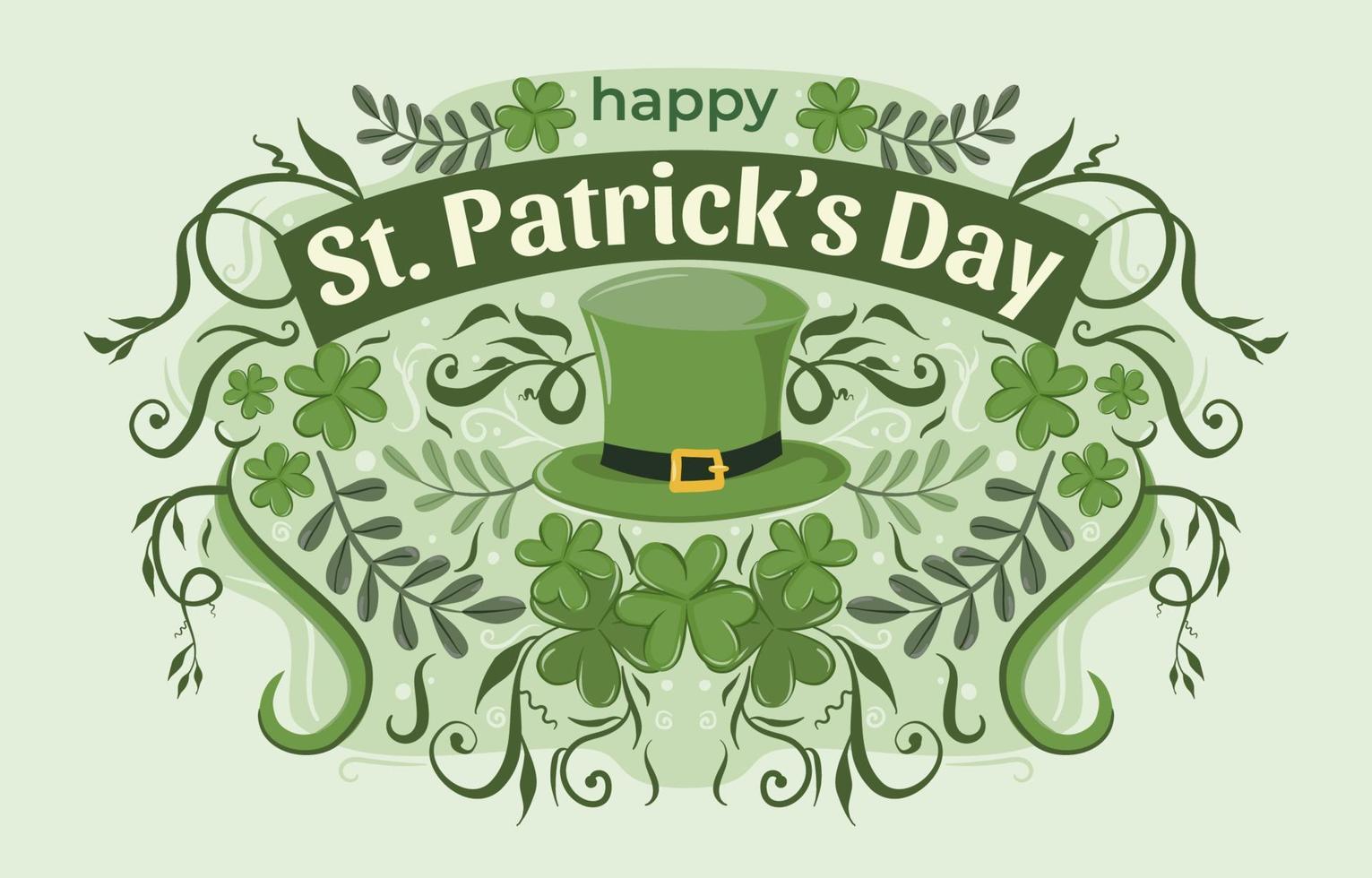 NS. patrick's day hoed achtergrond vector