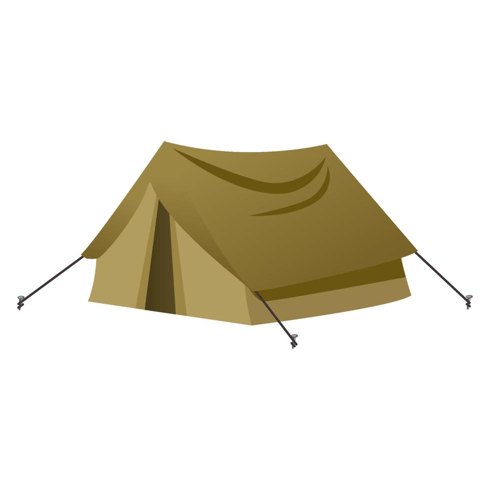 camping tent cartoon vector-object vector