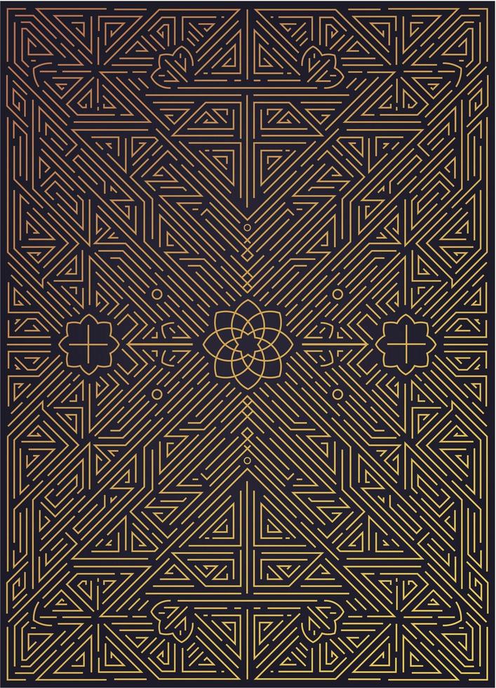 vector abstracte gouden achtergrond met Arabische motieven. art deco bruiloft, feestpatroon, geometrisch