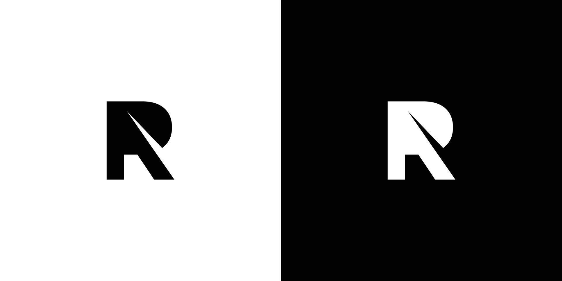 modern en elegant ar-letter aanvankelijk logo-ontwerp vector