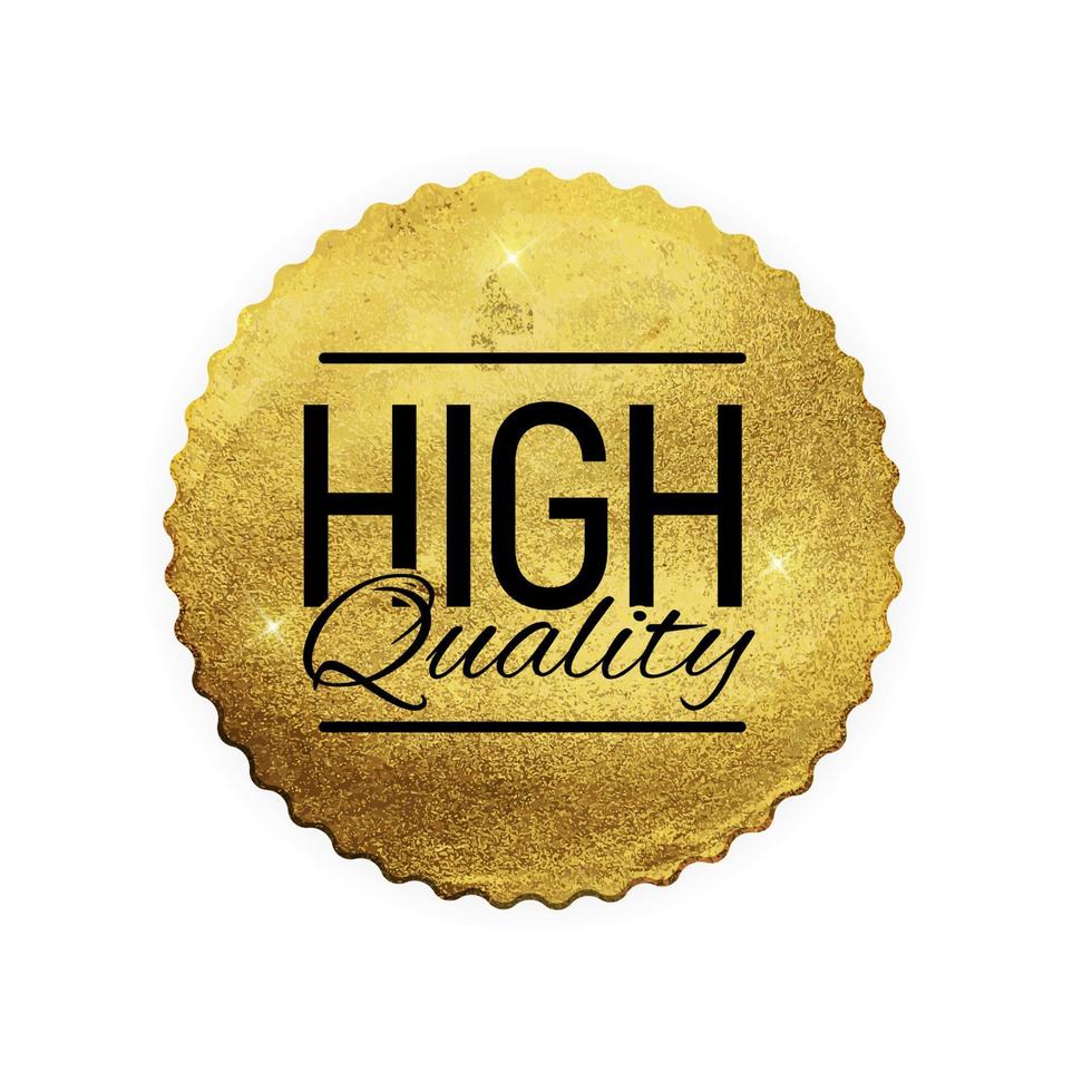 hoge kwaliteit glanzend gouden label luxe badge teken op witte background.can worden gebruikt als beste keuze, prijs, limited edition, te koop en andere zakelijke sticker logo. vector illustratie