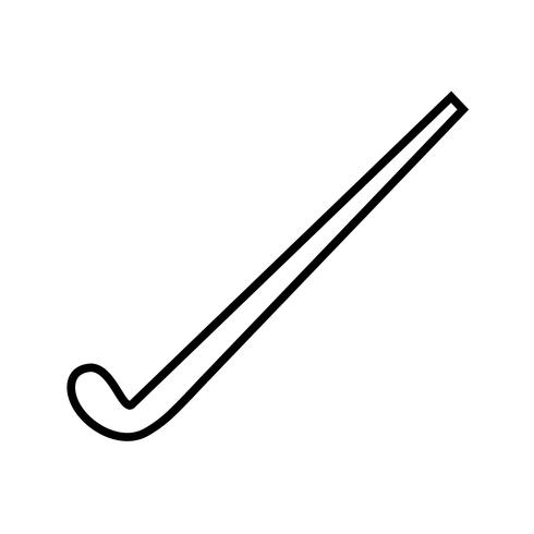 Hockey lijn zwart pictogram vector