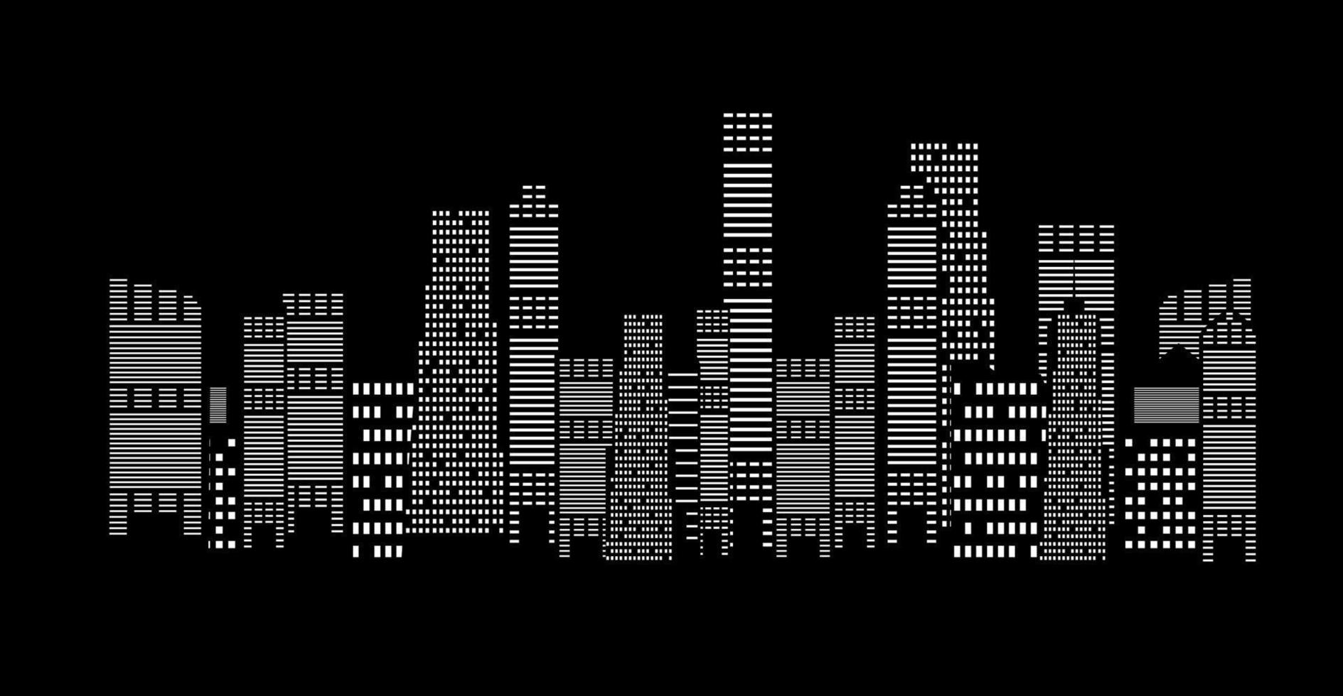 silhouet stad achtergrond. vector illustratie