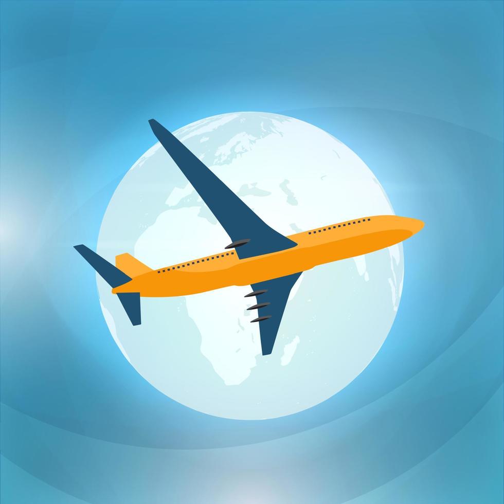 abstracte vliegtuig vervoer achtergrond. vector illustratie