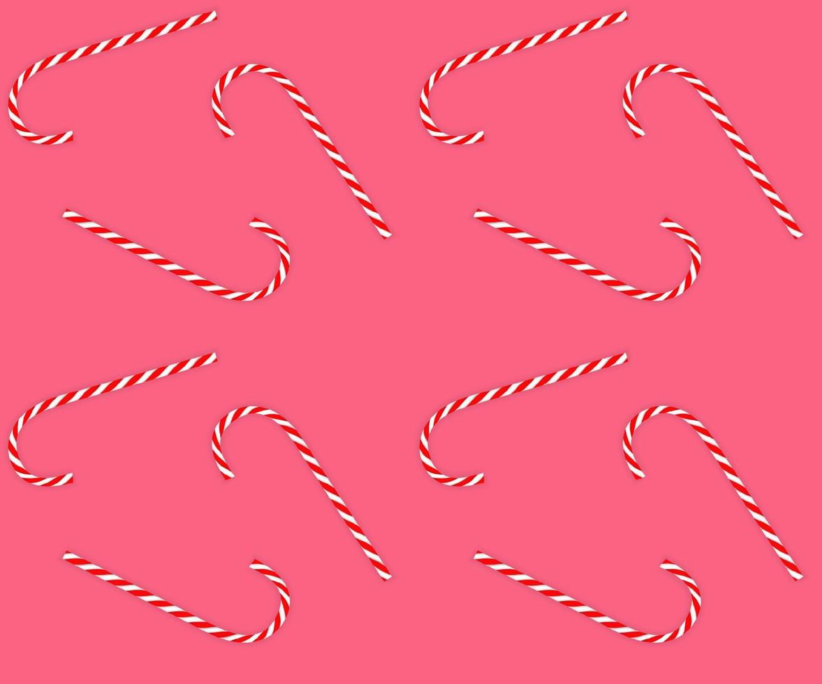 kleurrijke smakelijke zoete nieuwjaar rode en witte zuurstok. naadloos patroon. vectorillustratie. vector