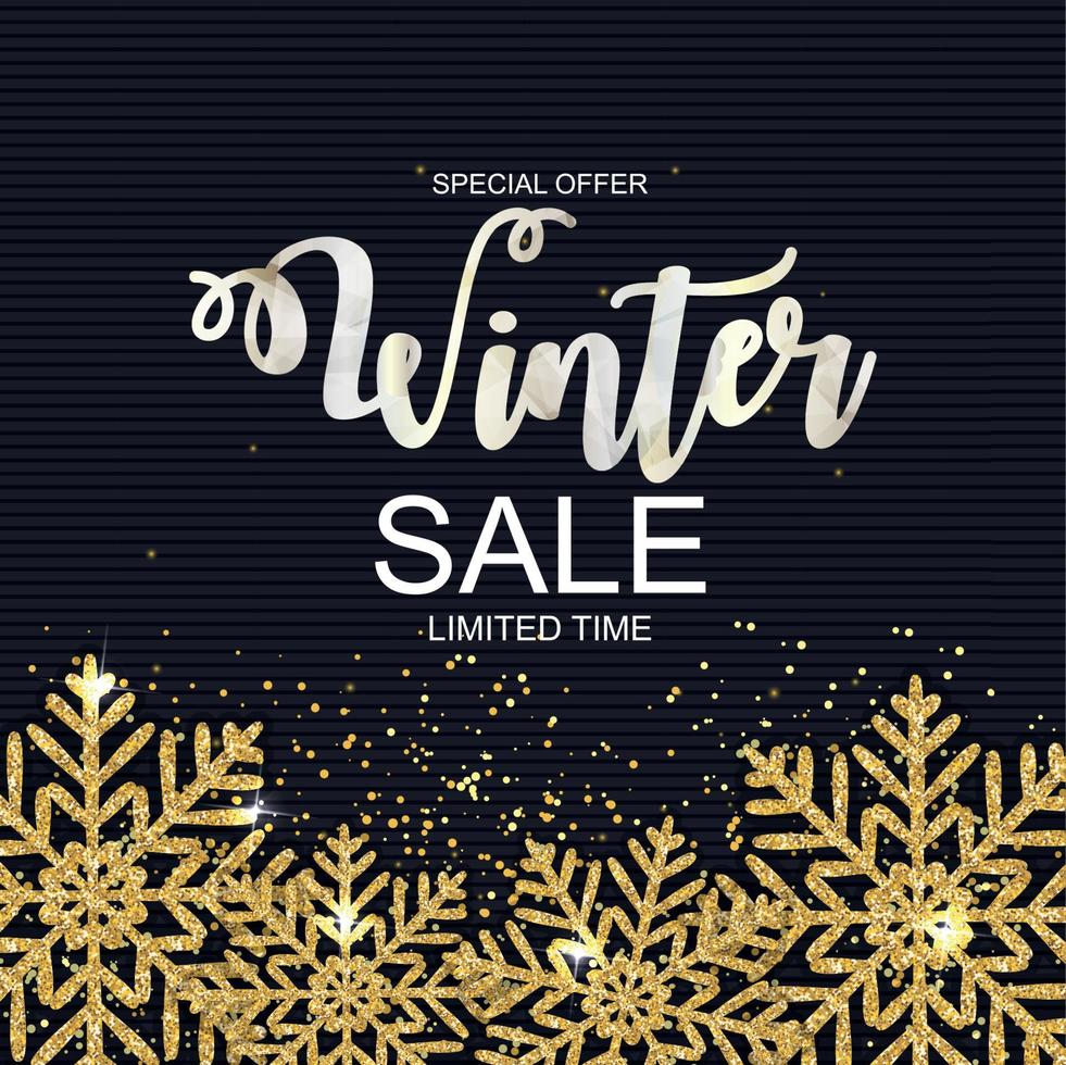 winter sale achtergrond speciale aanbieding banner achtergrond voor zaken en reclame. vectorillustratie. vector