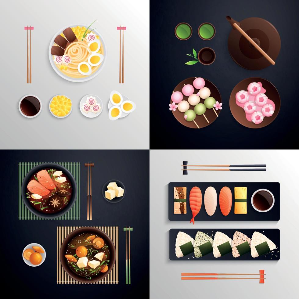 Japans eten ontwerpconcept vector