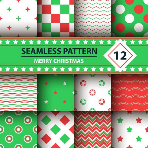 Kleur eenvoudige vorm, Merry Christmas-patroon. vector