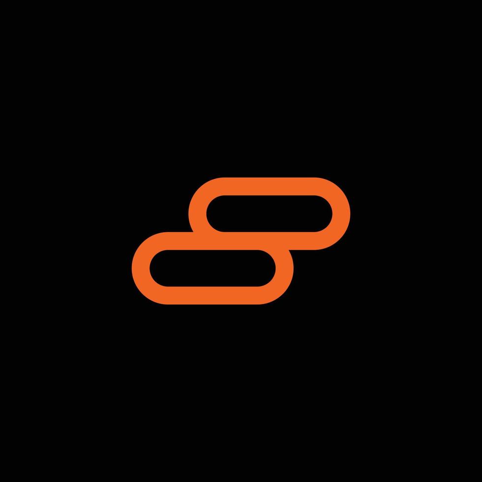 een logo met de initialen letter s modern en verfijnd 3 vector