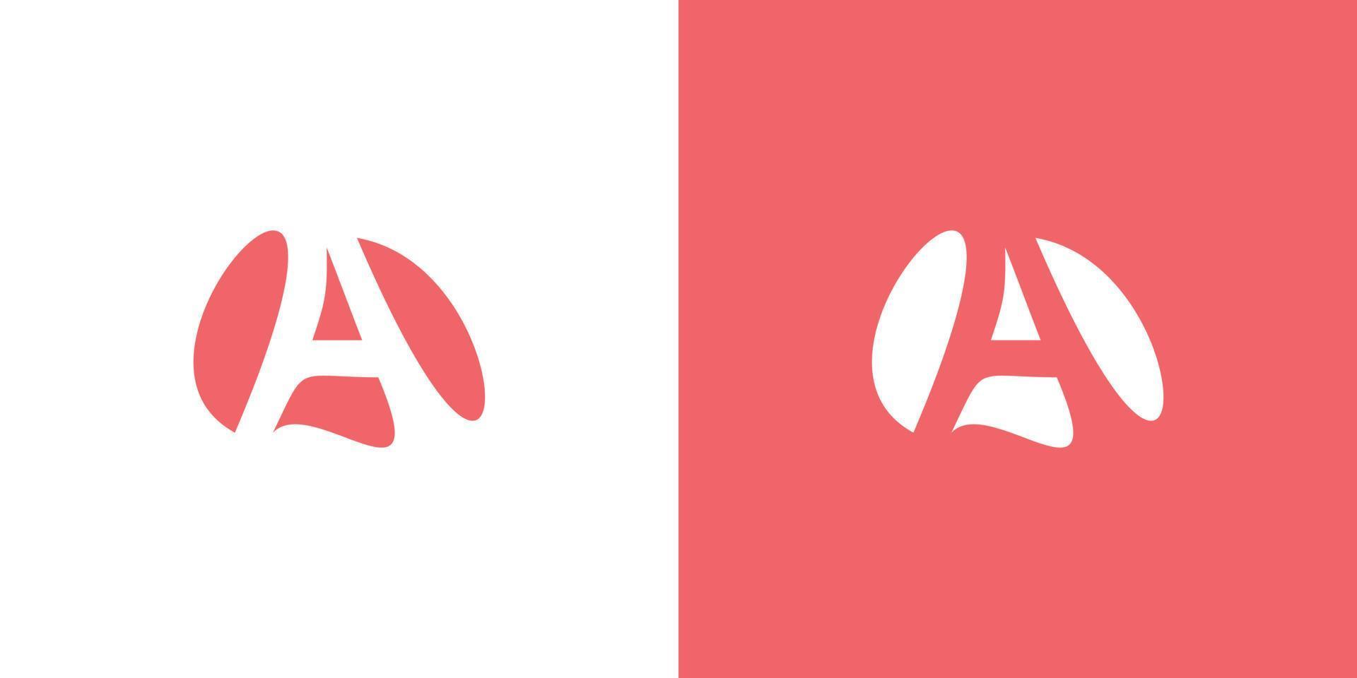 de letter a initials logo is eenvoudig en modern vector