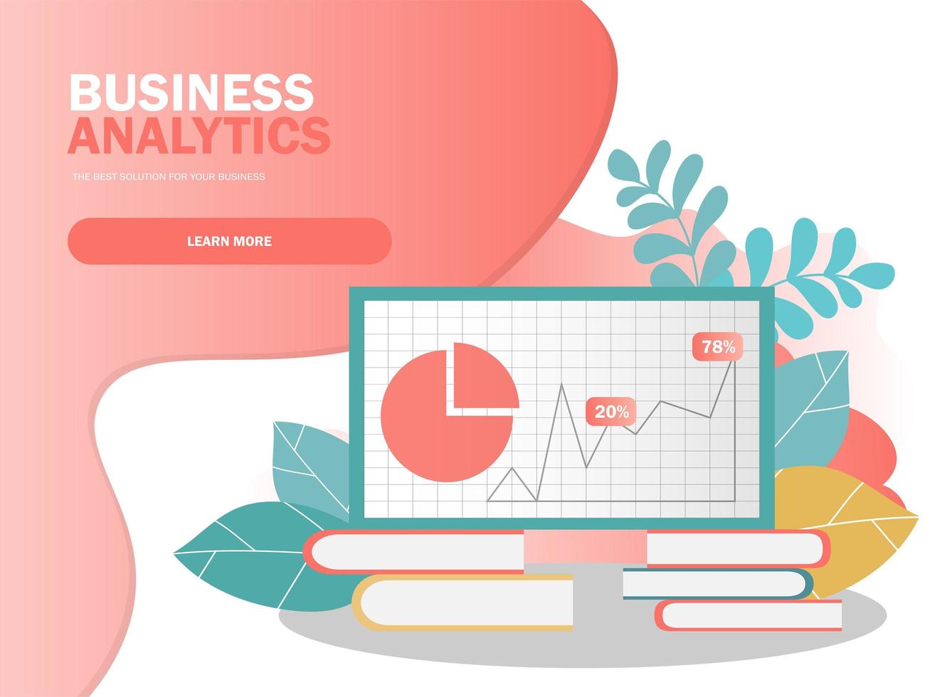 data-analyse concept. kan gebruiken voor webbanner, infographics. vector