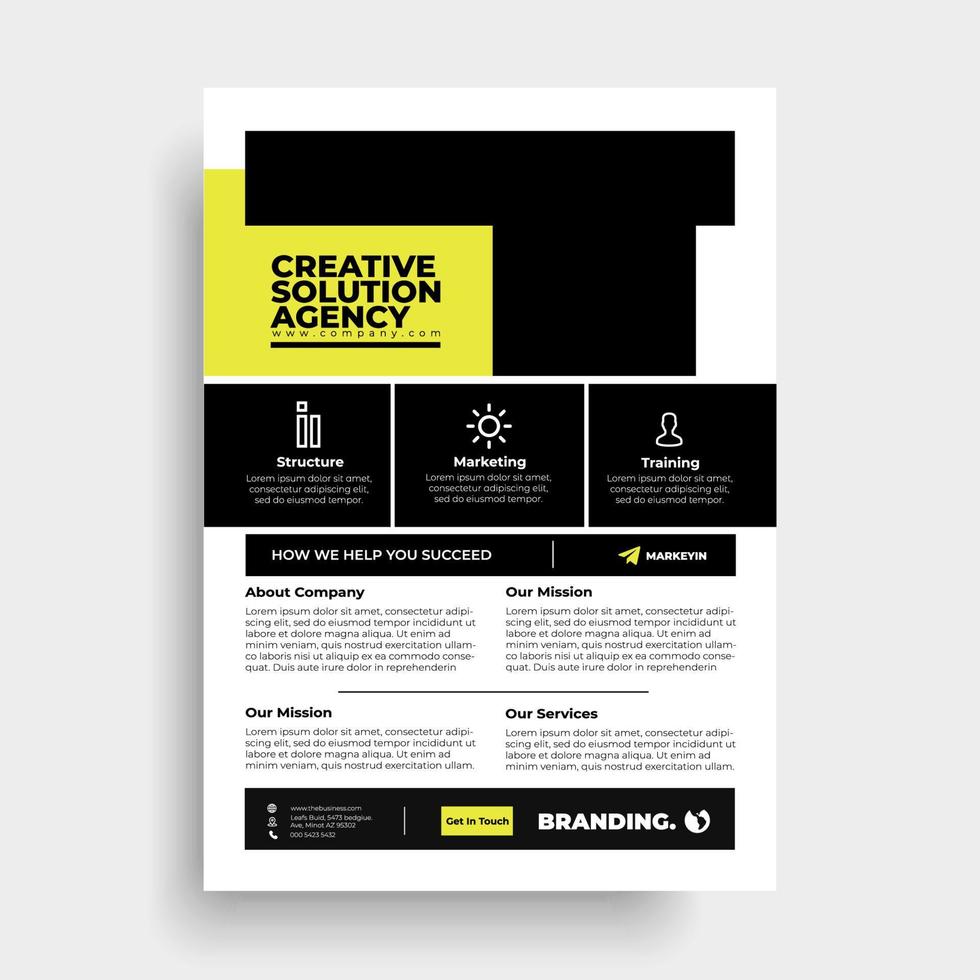 flyer sjabloon vector ontwerp voor brochure jaarverslag tijdschrift poster corporate