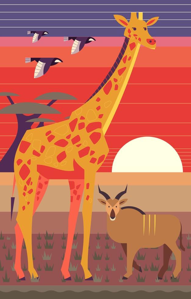 dieren in het wild dier concept vector