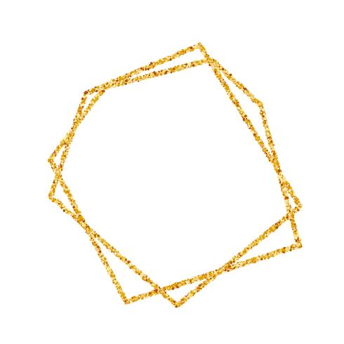 Geometrisch gouden frame voor bruiloft of verjaardag uitnodiging achtergrond. vector