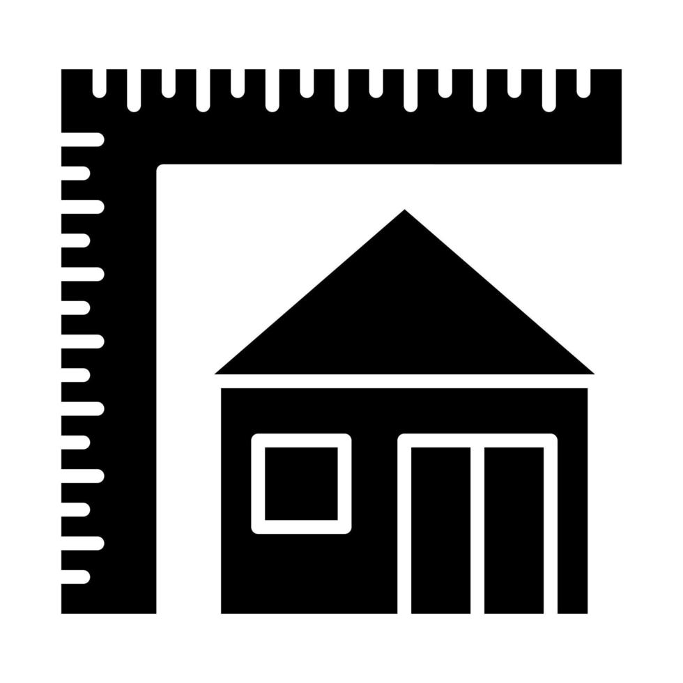 architectuur glyph icoon vector