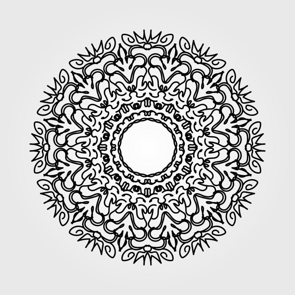 vector ronde abstracte cirkel. mandala-stijl.