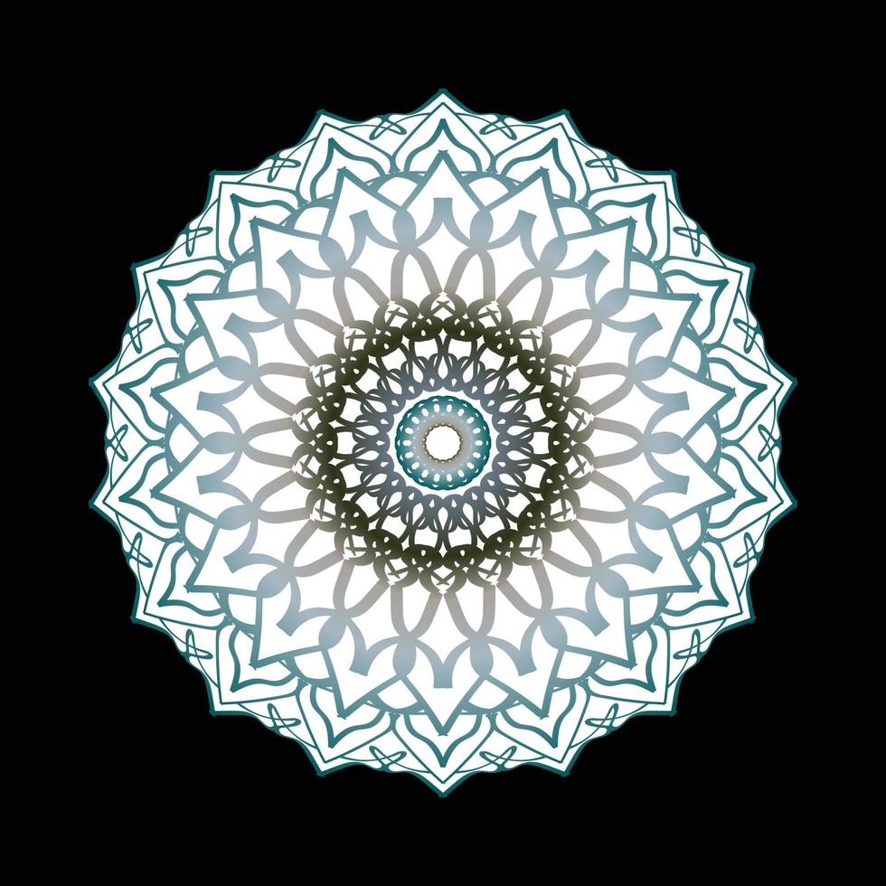 circulaire patroon in de vorm van mandala met bloem voor henna mandala tattoo decoratie. vector