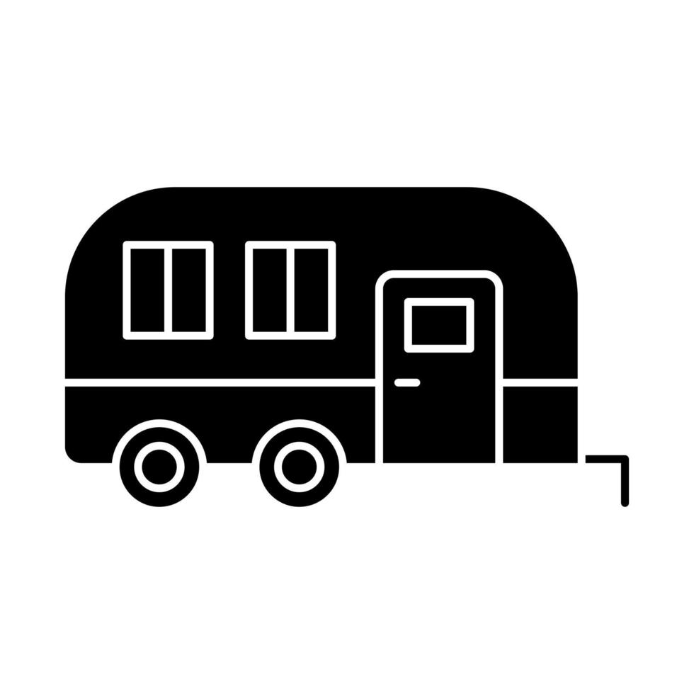 caravan glyph icoon vector