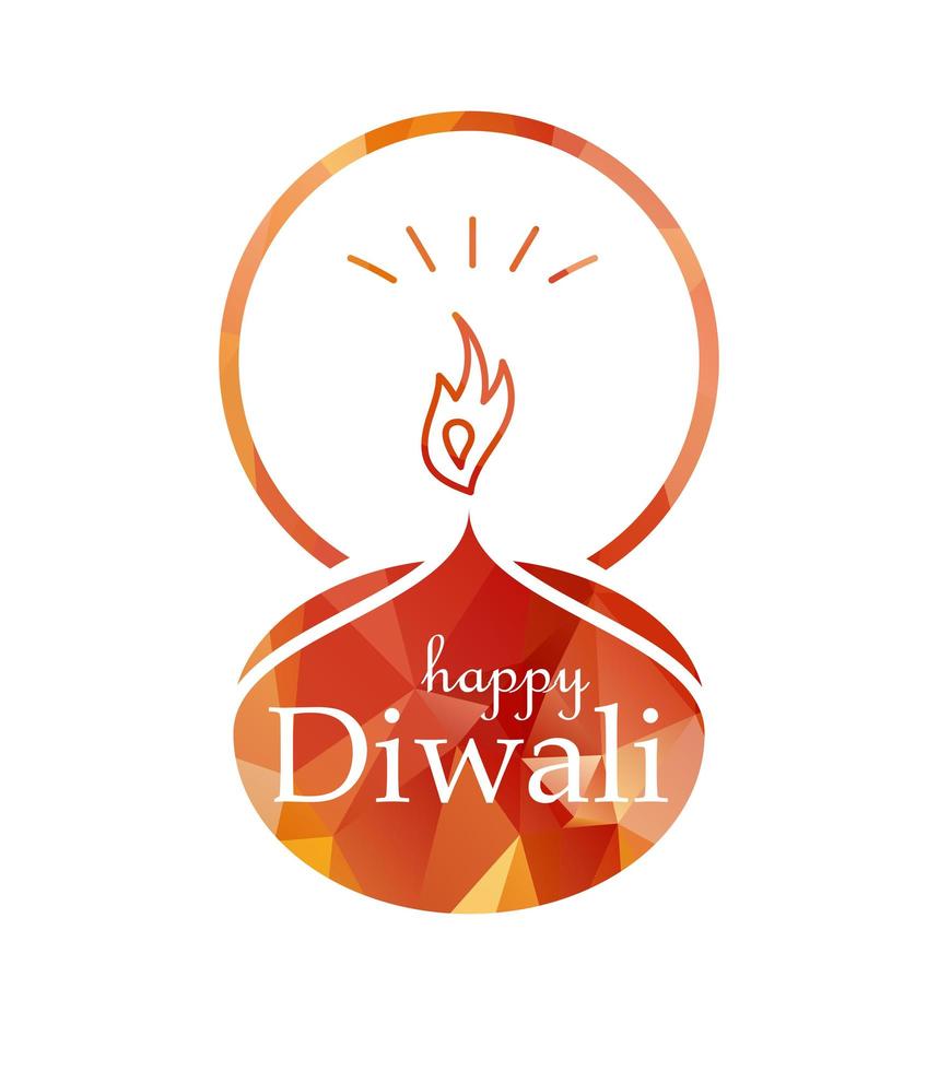 gelukkige diwali-viering banner vector