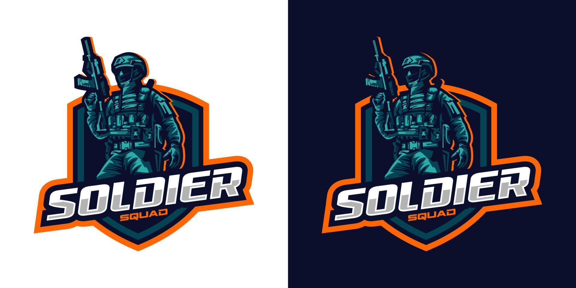 soldaat esports-logo vector
