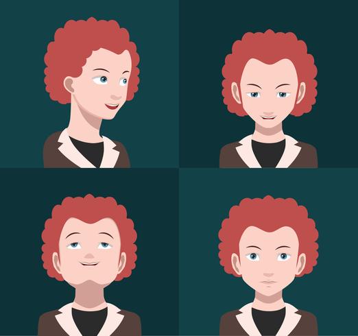 Reeks kleurrijke avatars van karakters vector