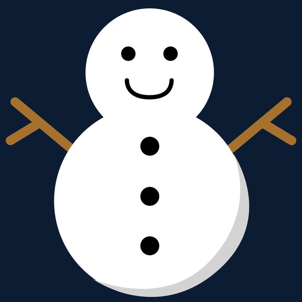 kerstdag viering pictogram ontwerp. sneeuwpop pictogram ontwerp voor Kerstmis vector