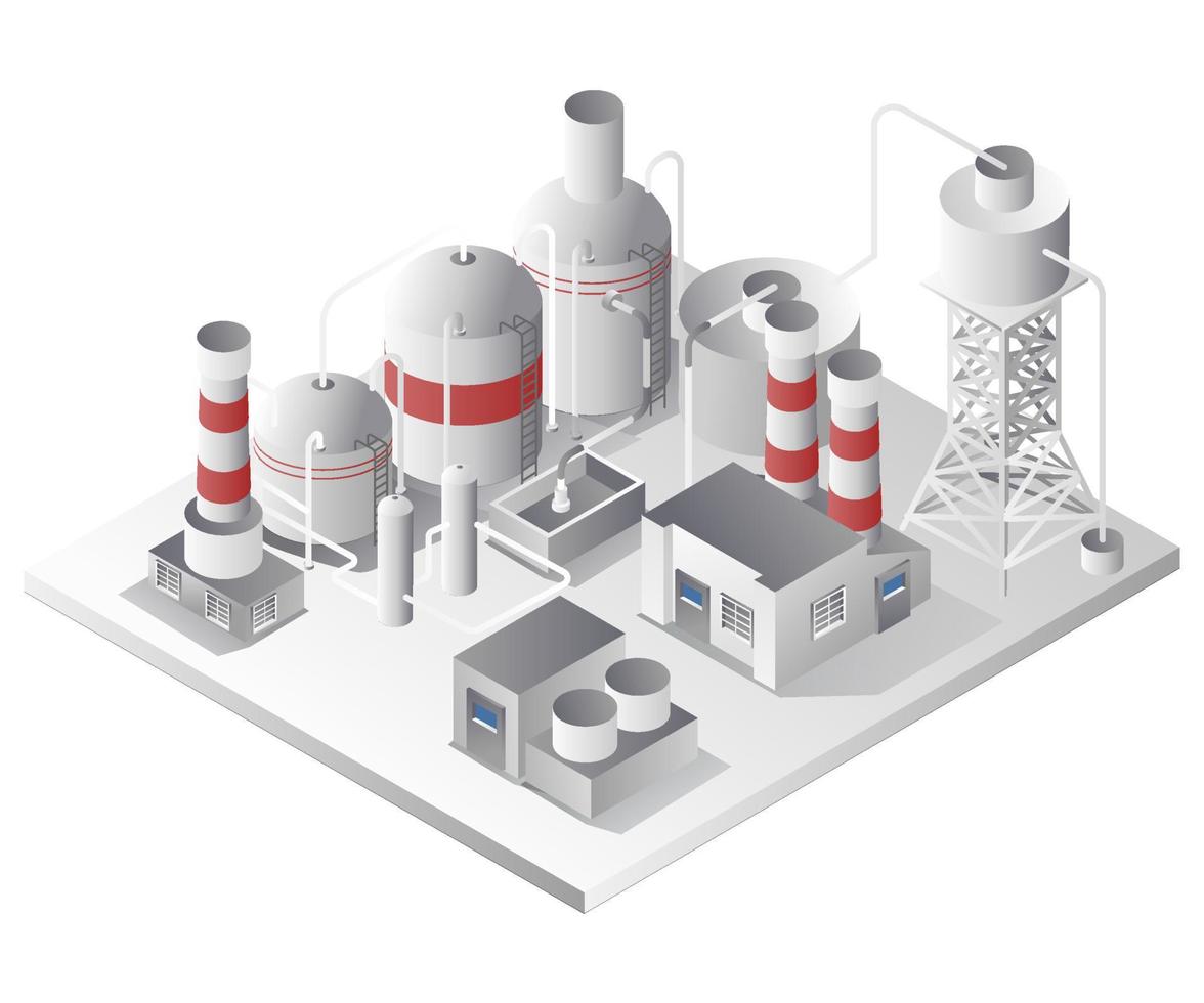 pijpleiding voor industriële fabrieken voor biogas vector