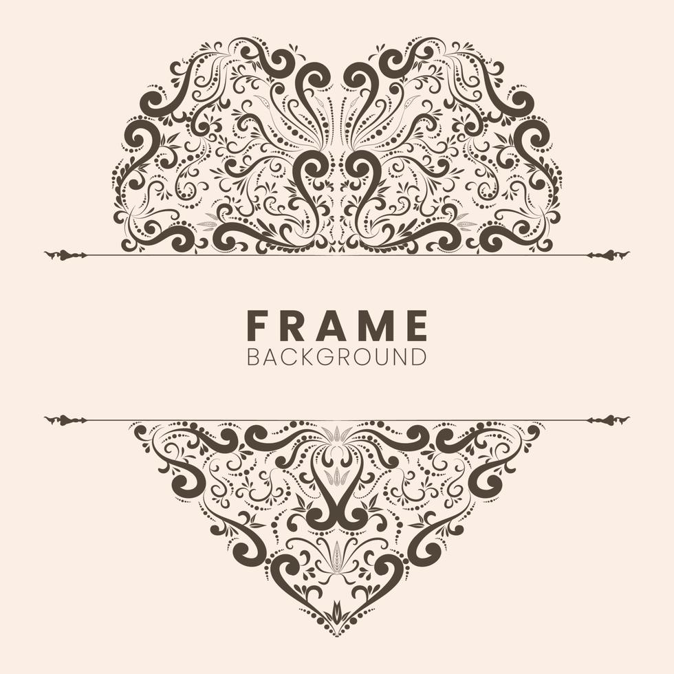 vintage frame bloem abstract concept vorm liefde vector design