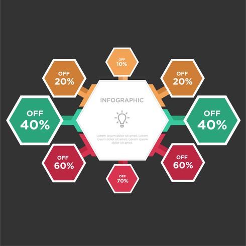 Vector-elementen voor infographic. Sjabloon voor diagram, grafiek, presentatie en grafiek. vector