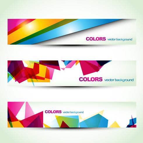 abstracte banner decorontwerp vector