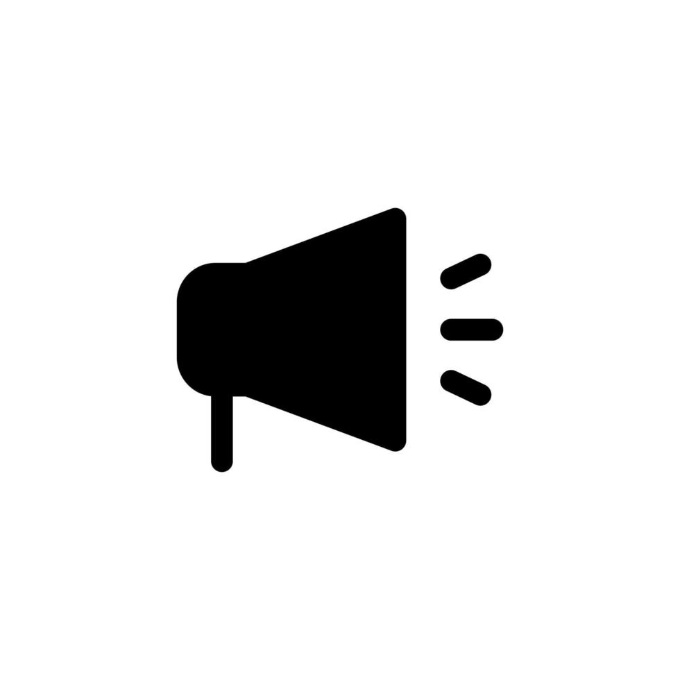 megafoon pictogram ontwerp vector symbool spreker, geluid, aankondiging, luidspreker, promotie voor multimedia