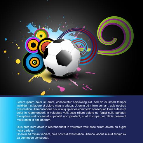 abstract voetbal vector