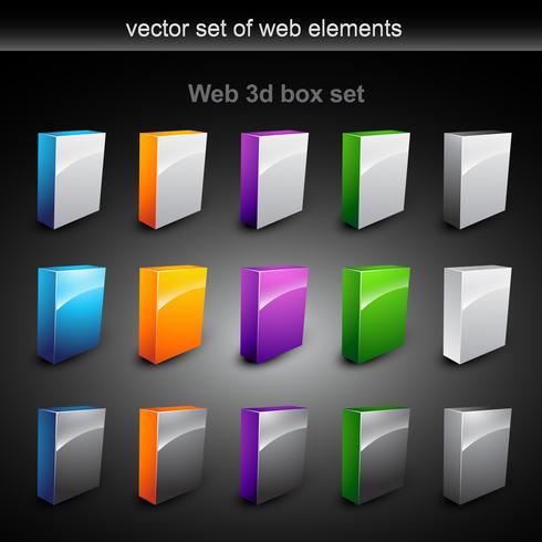 web boxes vector