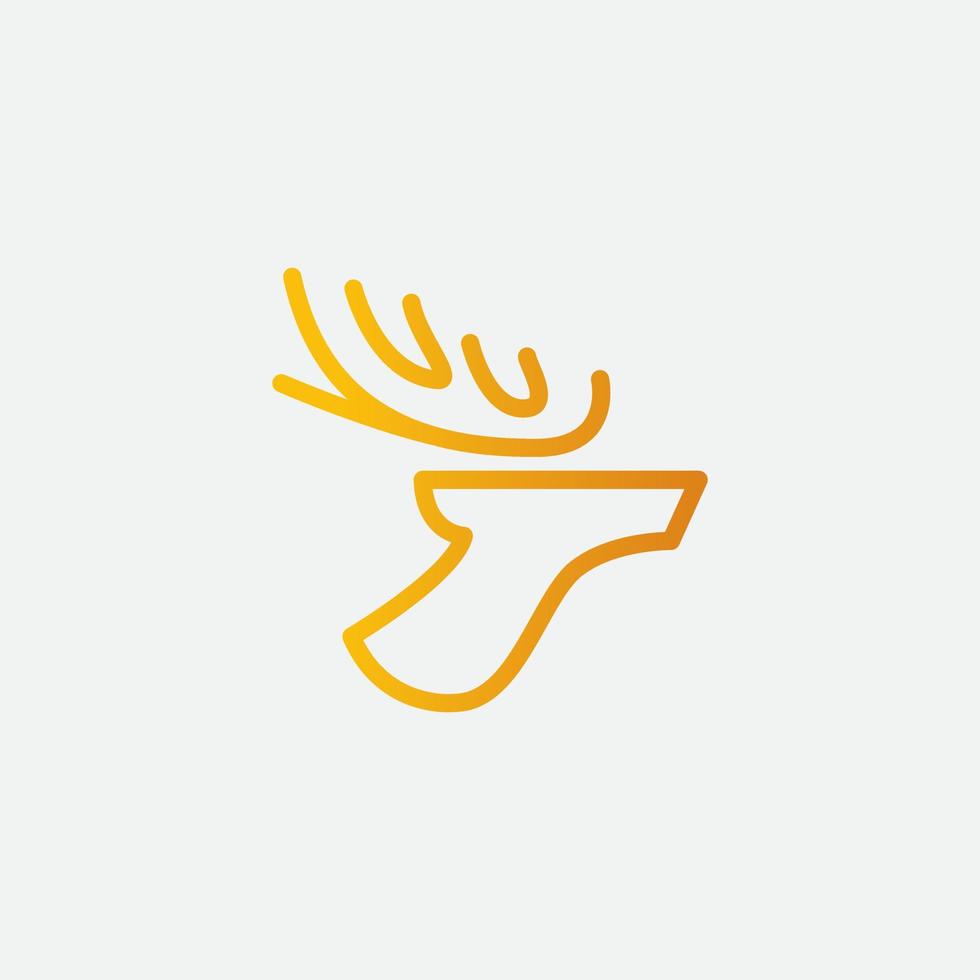 eland hoofd logo vector